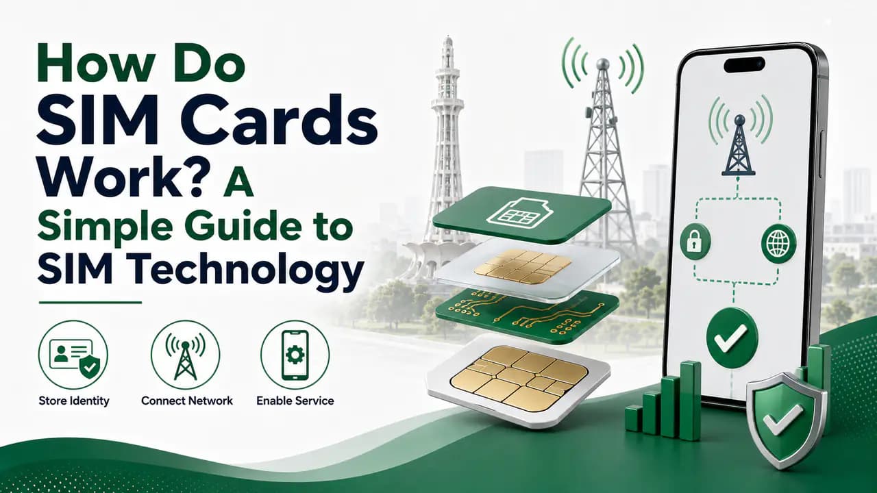 Physical nano-SIM card used to connect a mobile phone to a cellular network