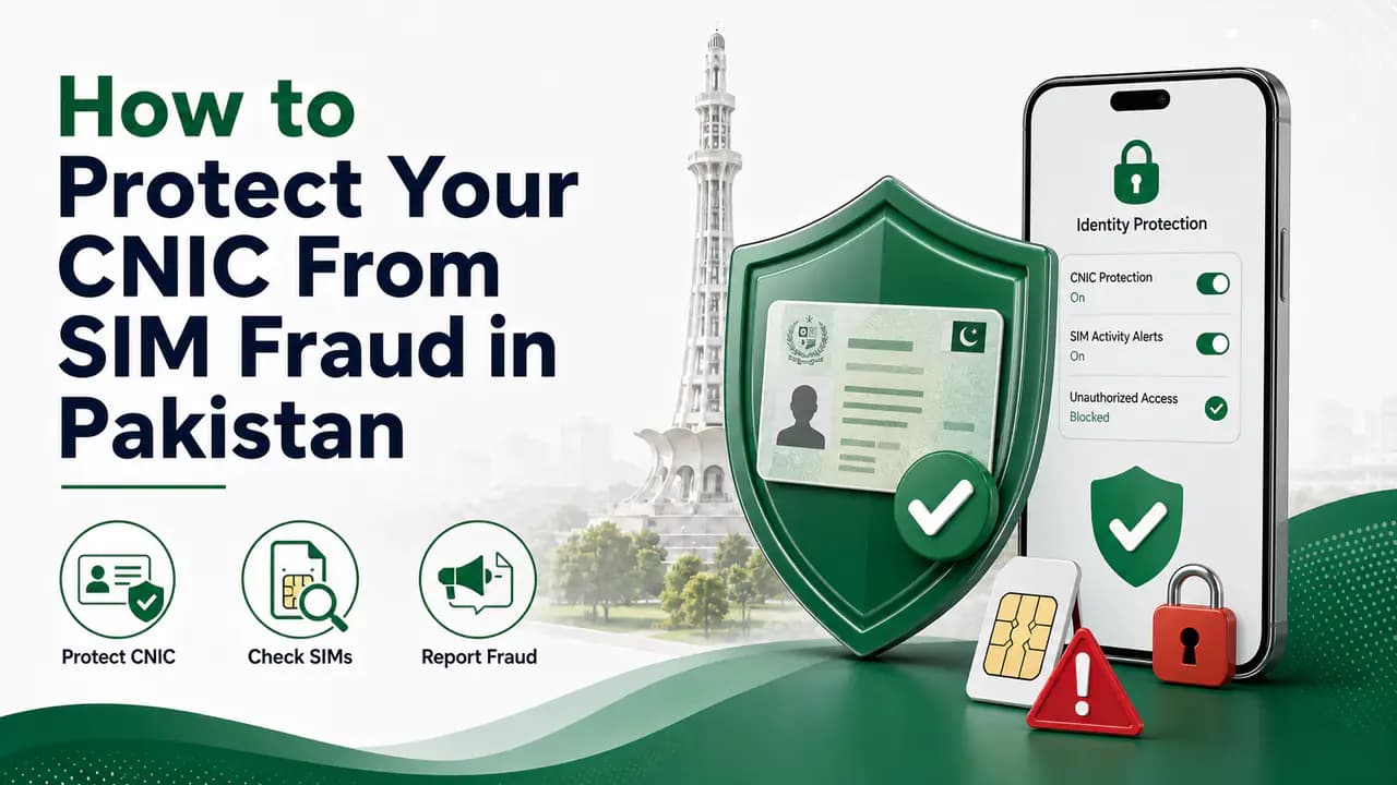 Person safeguarding CNIC identity documents to prevent unauthorized SIM registration in Pakistan